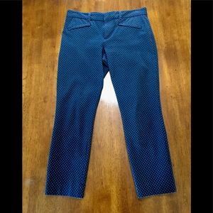 EUC GAP Navy Blue Polka Dot Cropped Pants
